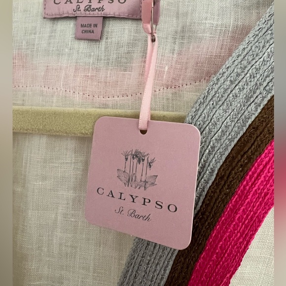 NWT Calypso St Barth Linen Tunic Beach Pool Cover Up size XS New with Tags - Picture 7 of 15